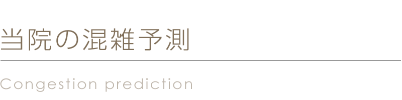 当院の混雑予測